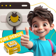 Тестирование & Vibe Debug. Охотники за багами - КИБЕРшкола программирования для детей, компьютерные курсы для школьников, начинающих и подростков - KIBERone г. Улан-Удэ