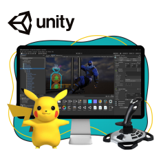 Мир игр на Unity 2D на популярном движке + AI-помощники - КИБЕРшкола программирования для детей, компьютерные курсы для школьников, начинающих и подростков - KIBERone г. Улан-Удэ