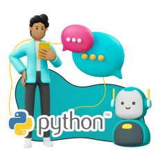 Умный чат-бот на Python - КИБЕРшкола программирования для детей, компьютерные курсы для школьников, начинающих и подростков - KIBERone г. Улан-Удэ